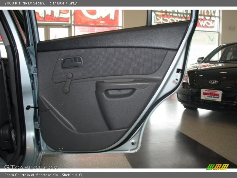 Polar Blue / Gray 2008 Kia Rio LX Sedan
