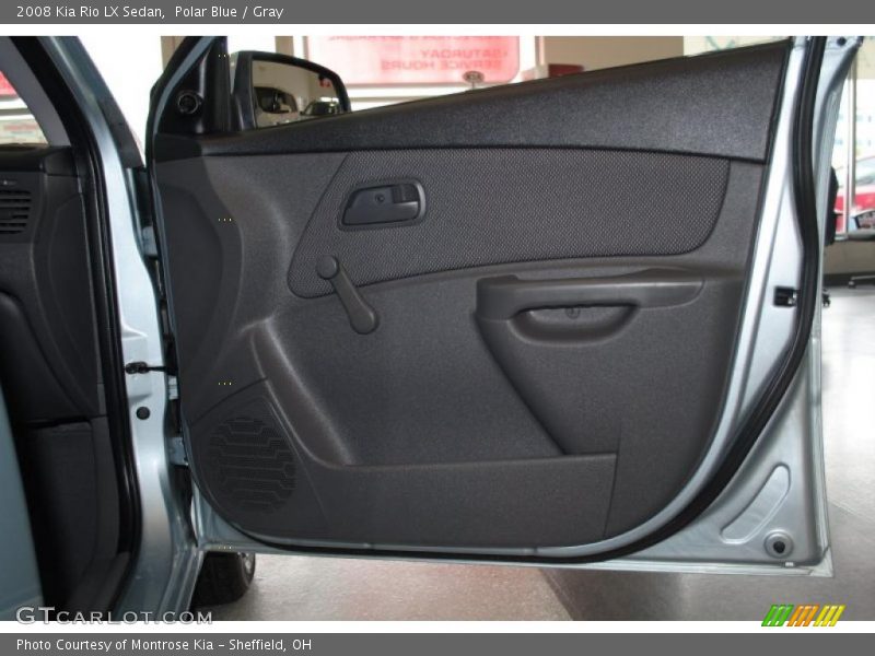 Polar Blue / Gray 2008 Kia Rio LX Sedan