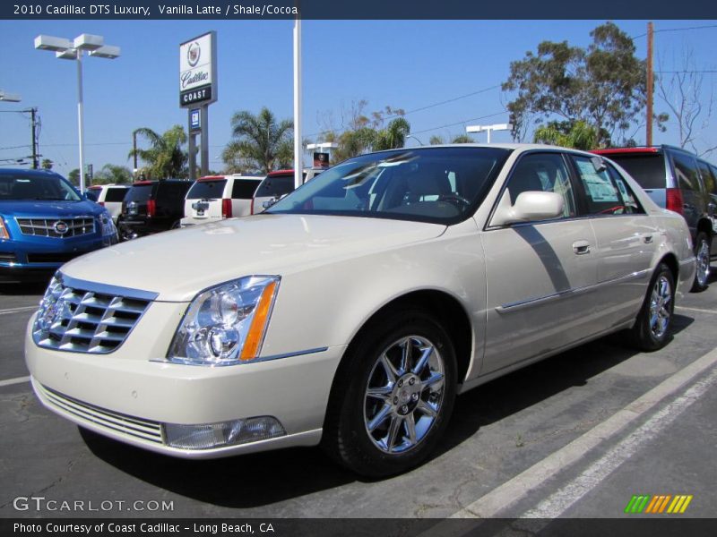 Vanilla Latte / Shale/Cocoa 2010 Cadillac DTS Luxury