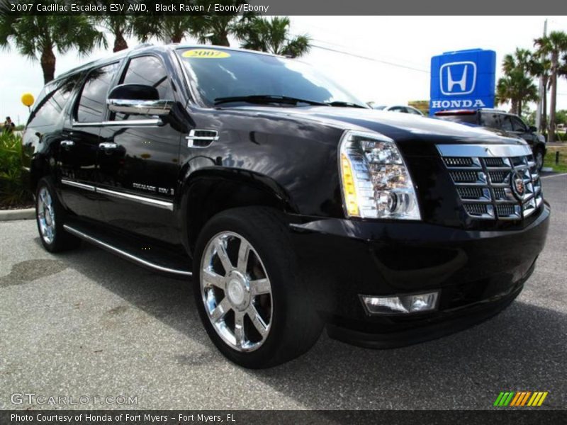 Black Raven / Ebony/Ebony 2007 Cadillac Escalade ESV AWD