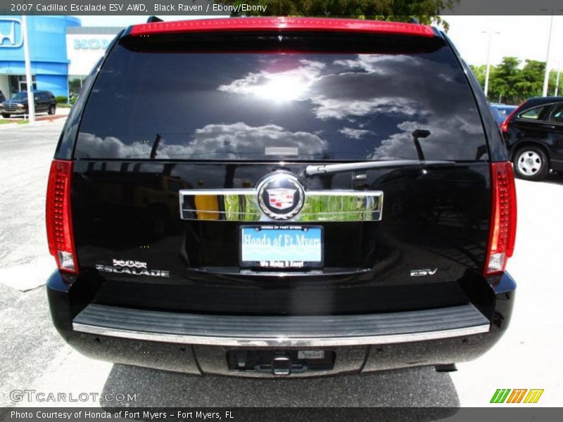 Black Raven / Ebony/Ebony 2007 Cadillac Escalade ESV AWD