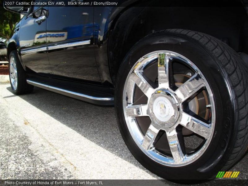 Black Raven / Ebony/Ebony 2007 Cadillac Escalade ESV AWD