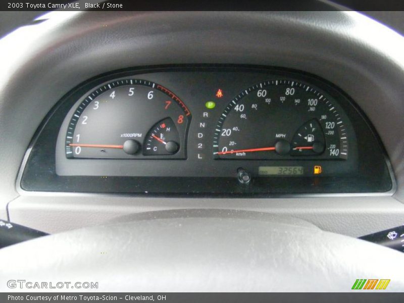 Black / Stone 2003 Toyota Camry XLE