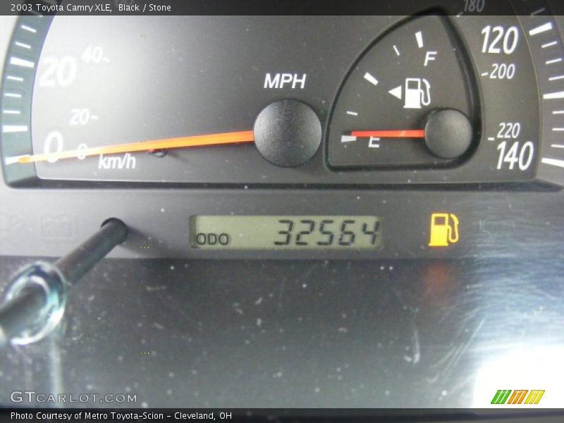 Black / Stone 2003 Toyota Camry XLE