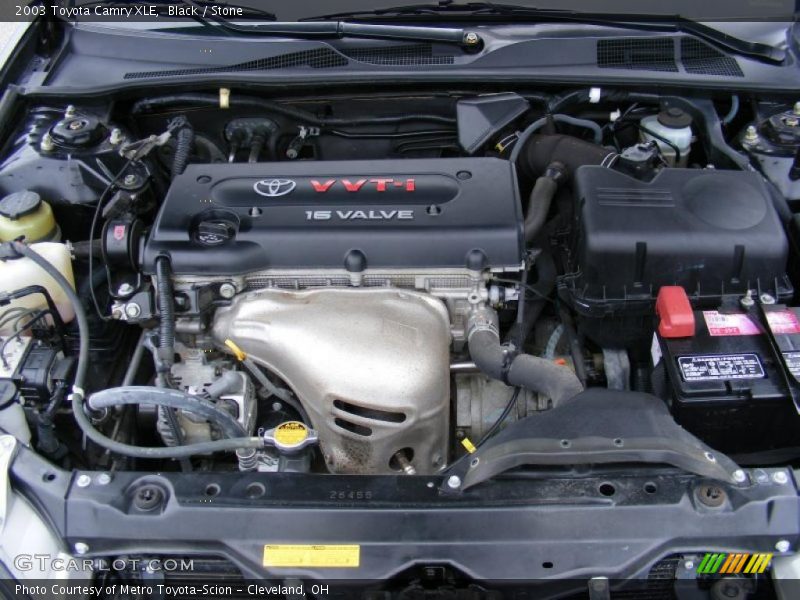 Black / Stone 2003 Toyota Camry XLE