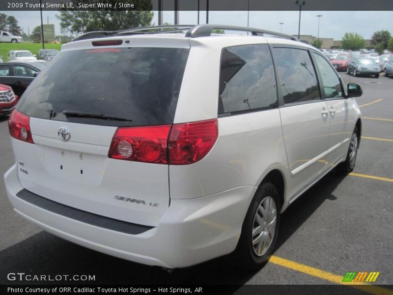 Super White / Stone 2009 Toyota Sienna LE