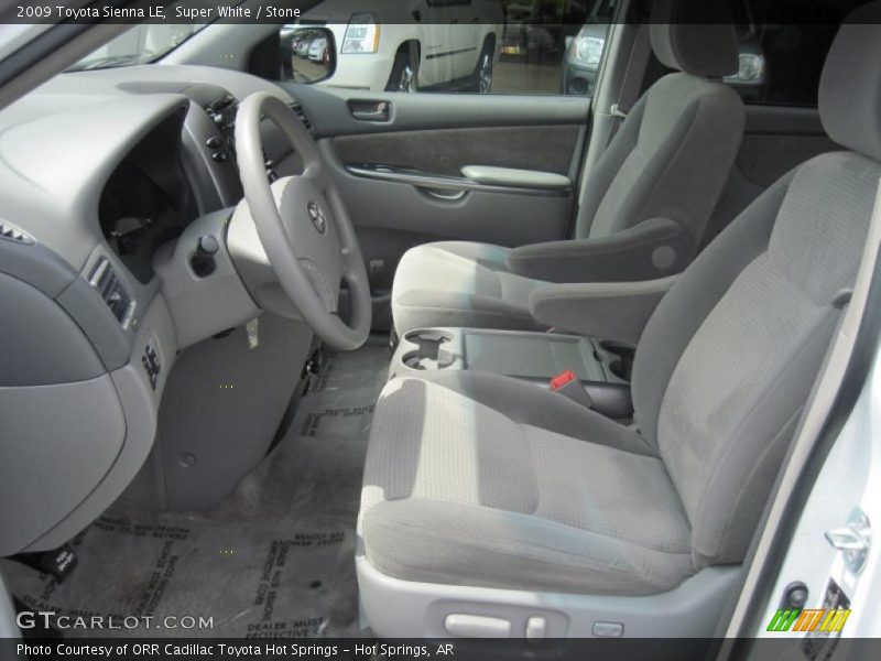 Super White / Stone 2009 Toyota Sienna LE