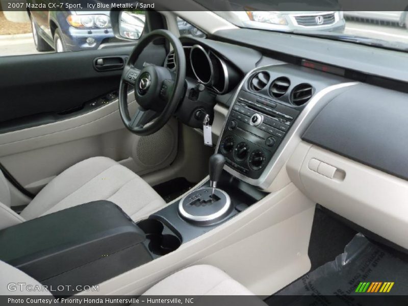 Icy Blue Metallic / Sand 2007 Mazda CX-7 Sport