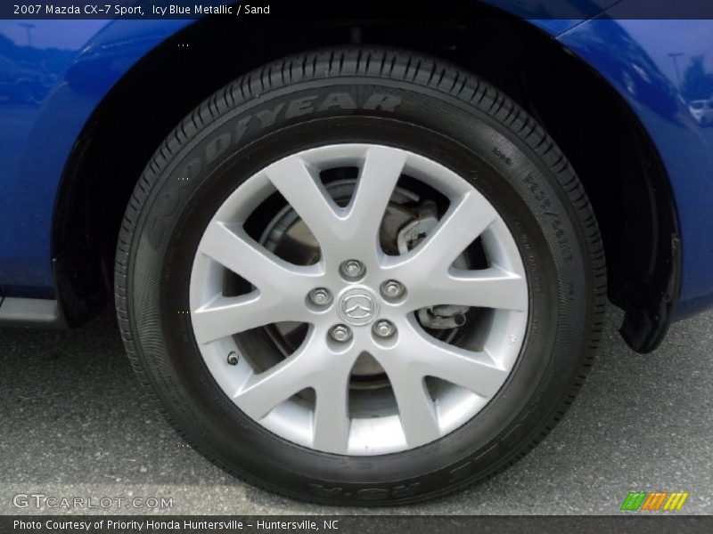 Icy Blue Metallic / Sand 2007 Mazda CX-7 Sport