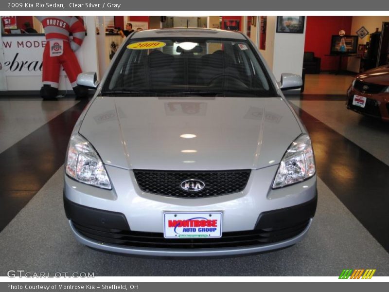 Clear Silver / Gray 2009 Kia Rio Sedan