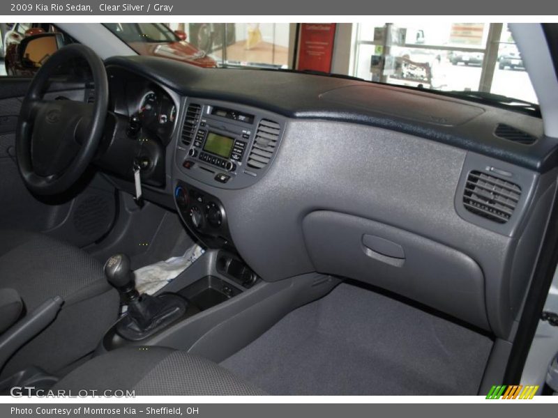 Clear Silver / Gray 2009 Kia Rio Sedan