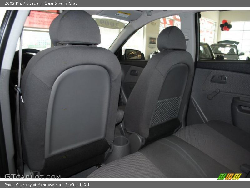 Clear Silver / Gray 2009 Kia Rio Sedan