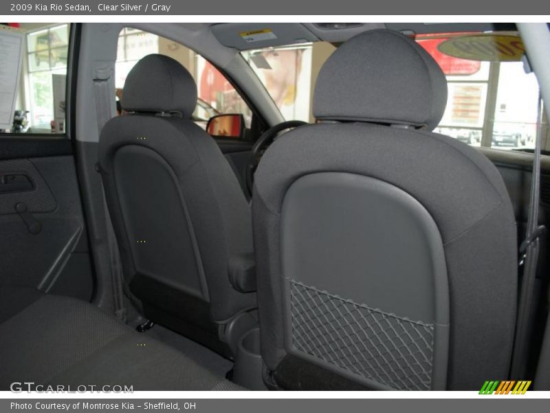 Clear Silver / Gray 2009 Kia Rio Sedan