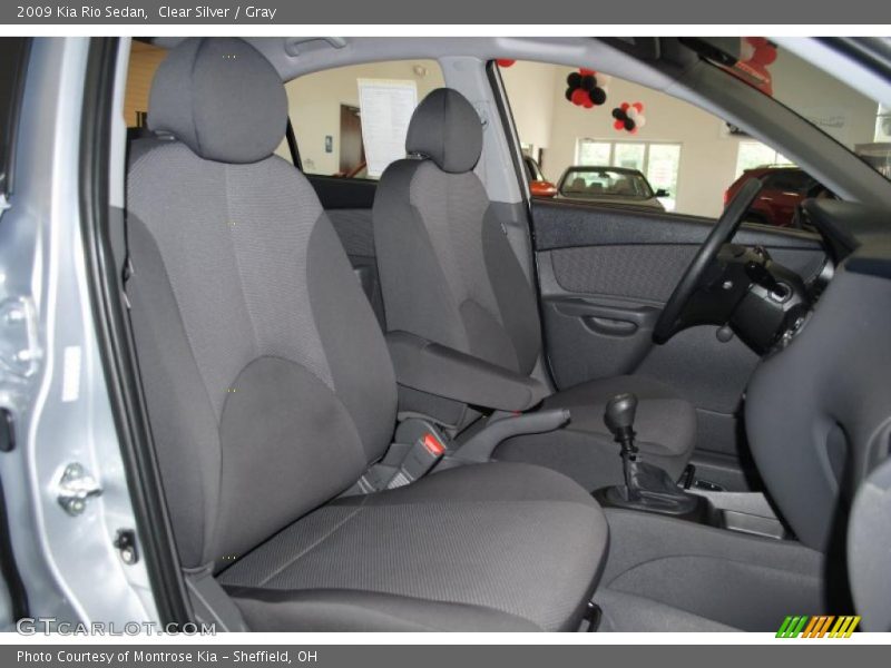 Clear Silver / Gray 2009 Kia Rio Sedan