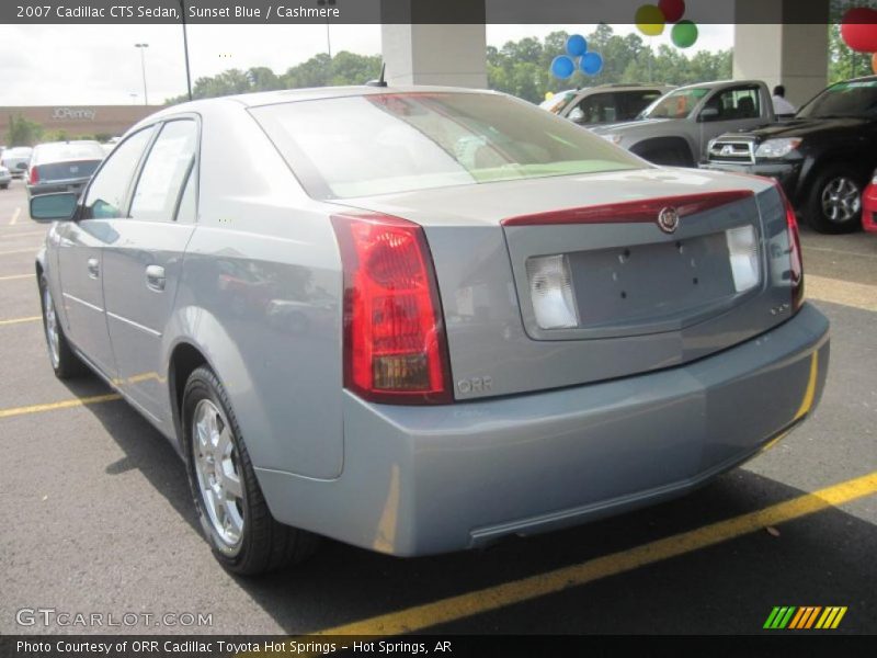 Sunset Blue / Cashmere 2007 Cadillac CTS Sedan