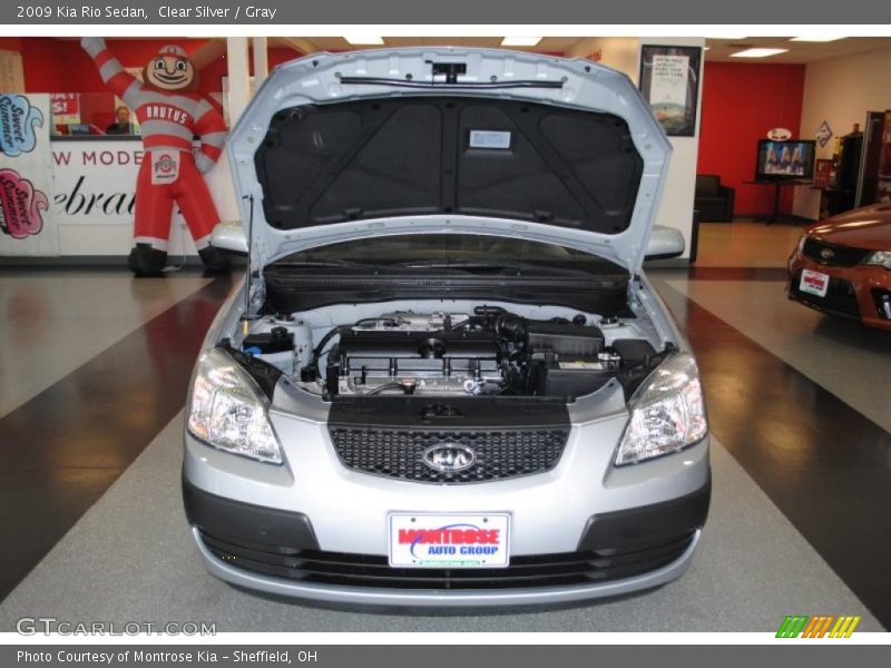 Clear Silver / Gray 2009 Kia Rio Sedan