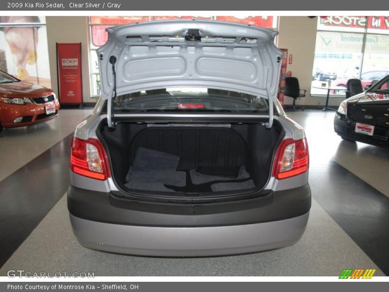 Clear Silver / Gray 2009 Kia Rio Sedan