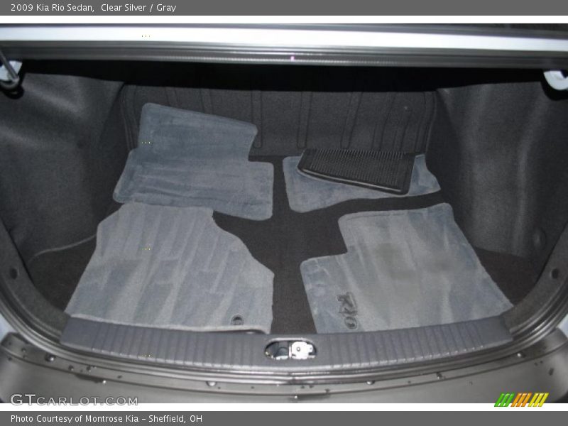 Clear Silver / Gray 2009 Kia Rio Sedan