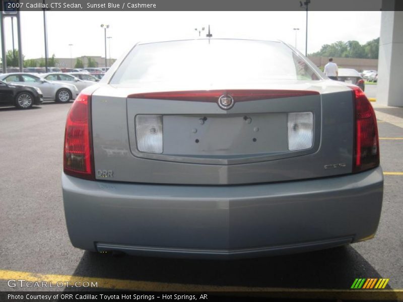 Sunset Blue / Cashmere 2007 Cadillac CTS Sedan