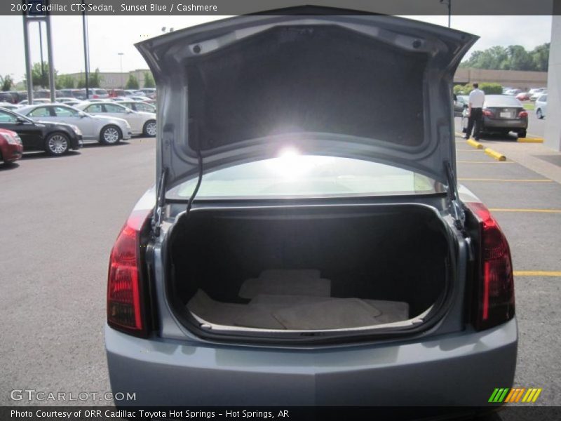 Sunset Blue / Cashmere 2007 Cadillac CTS Sedan