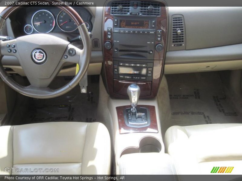 Sunset Blue / Cashmere 2007 Cadillac CTS Sedan