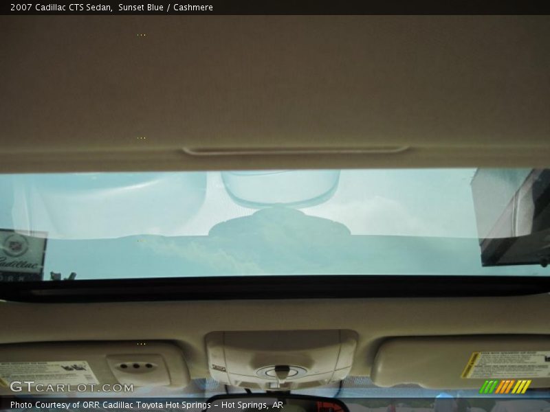 Sunset Blue / Cashmere 2007 Cadillac CTS Sedan