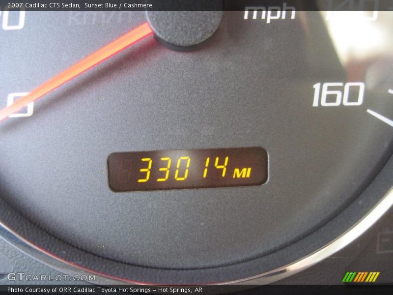 Sunset Blue / Cashmere 2007 Cadillac CTS Sedan