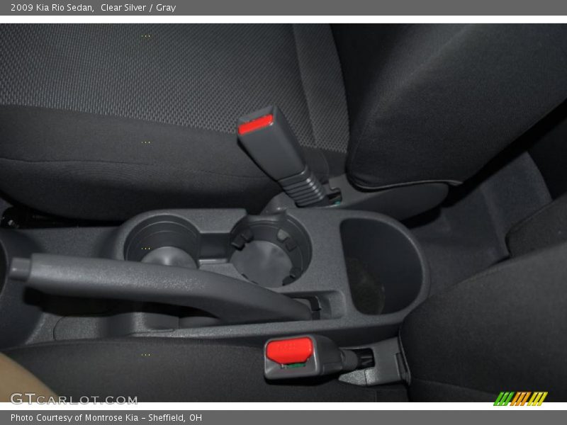 Clear Silver / Gray 2009 Kia Rio Sedan
