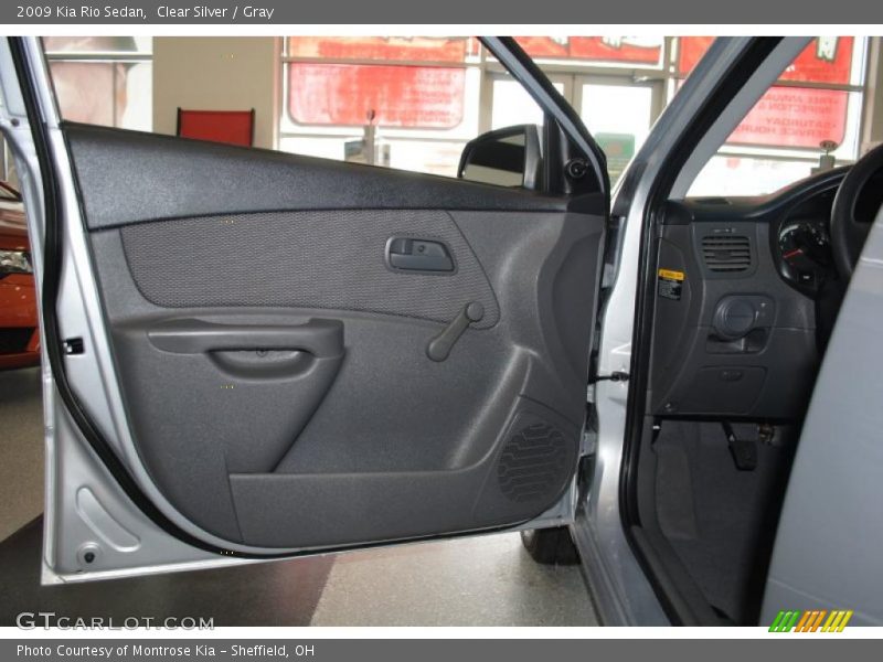 Clear Silver / Gray 2009 Kia Rio Sedan