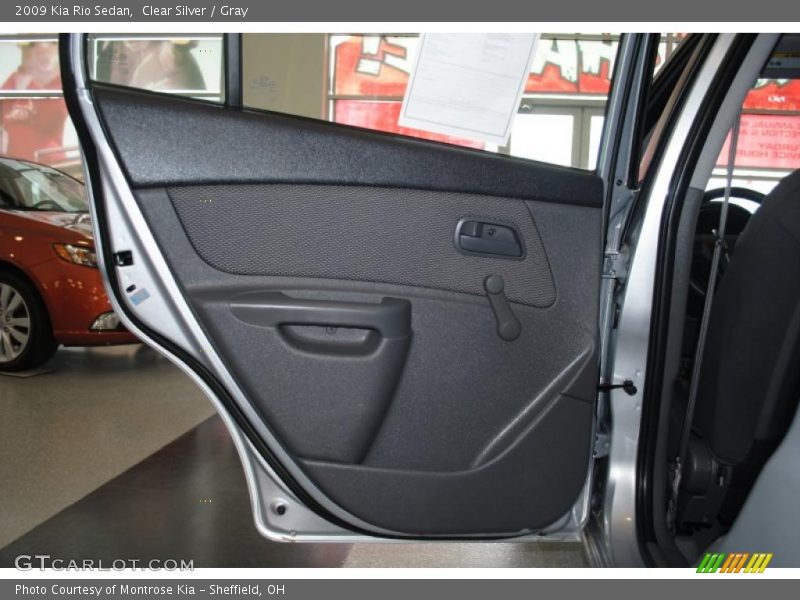Clear Silver / Gray 2009 Kia Rio Sedan