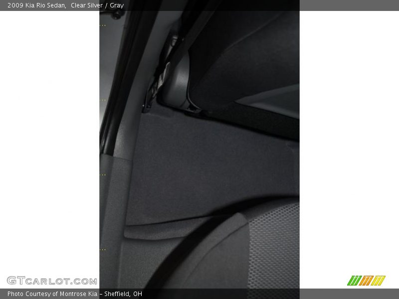 Clear Silver / Gray 2009 Kia Rio Sedan