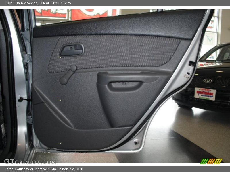 Clear Silver / Gray 2009 Kia Rio Sedan