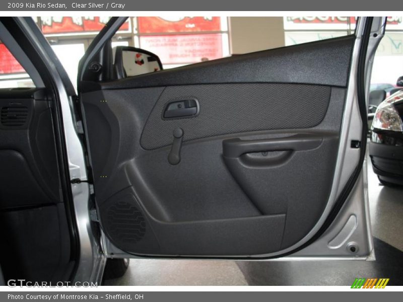 Clear Silver / Gray 2009 Kia Rio Sedan