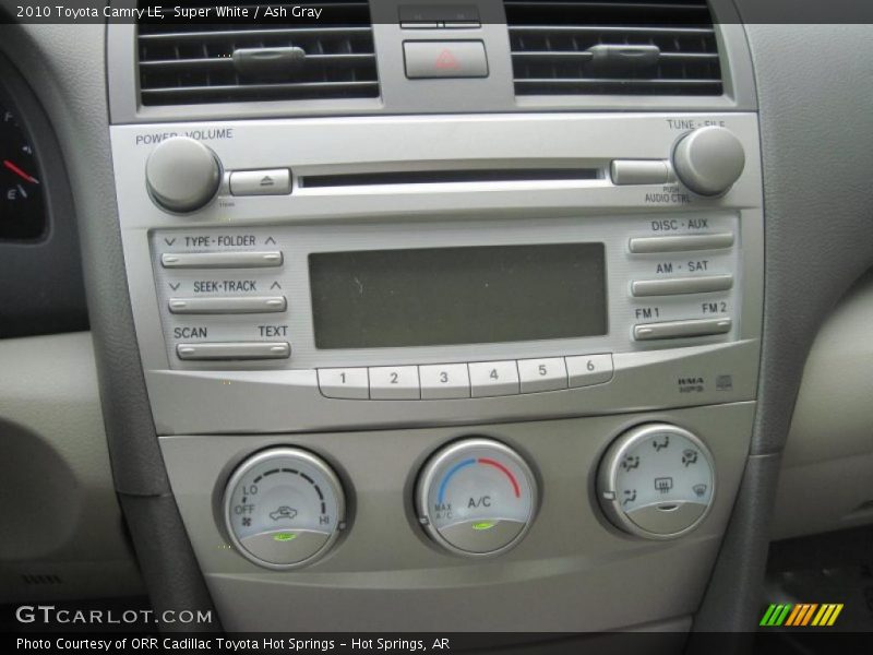 Super White / Ash Gray 2010 Toyota Camry LE