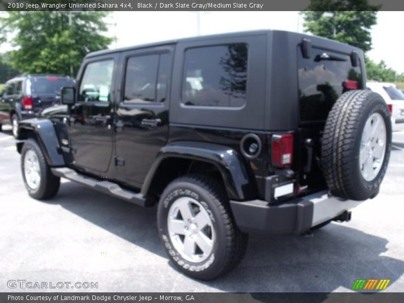 Black / Dark Slate Gray/Medium Slate Gray 2010 Jeep Wrangler Unlimited Sahara 4x4