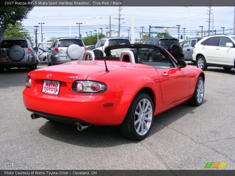 True Red / Black 2007 Mazda MX-5 Miata Sport Hardtop Roadster