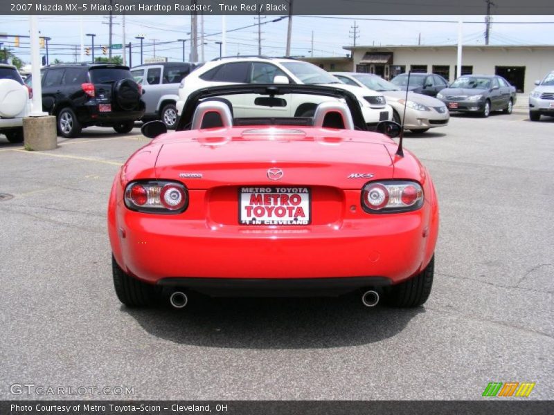 True Red / Black 2007 Mazda MX-5 Miata Sport Hardtop Roadster