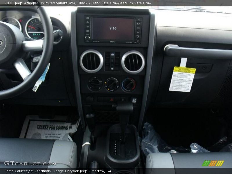 Black / Dark Slate Gray/Medium Slate Gray 2010 Jeep Wrangler Unlimited Sahara 4x4