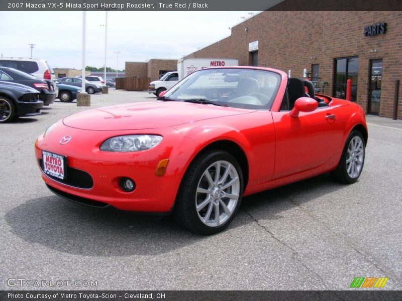 True Red / Black 2007 Mazda MX-5 Miata Sport Hardtop Roadster