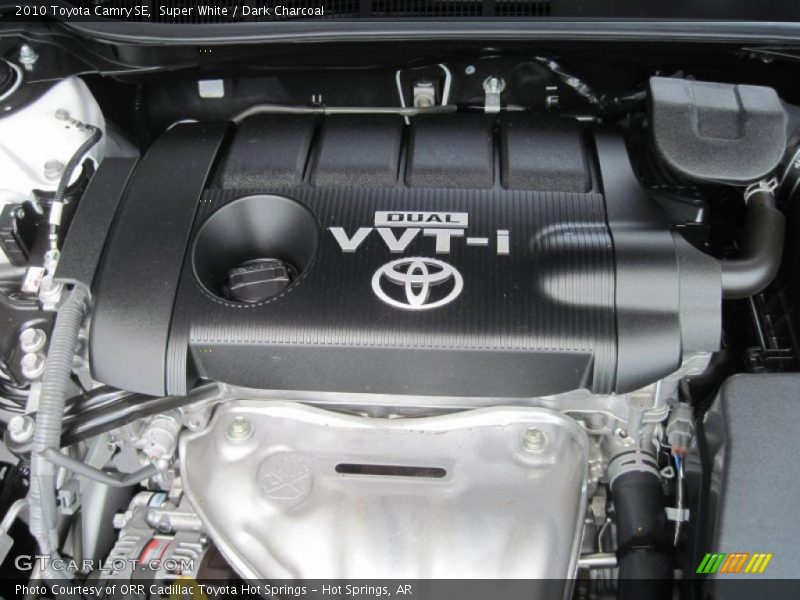 Super White / Dark Charcoal 2010 Toyota Camry SE