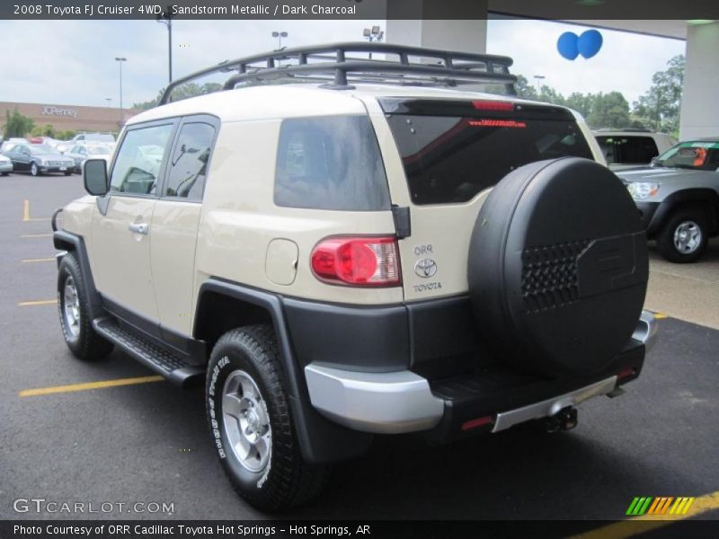 Sandstorm Metallic / Dark Charcoal 2008 Toyota FJ Cruiser 4WD