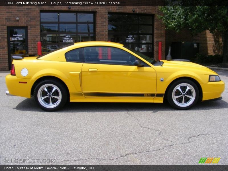 Screaming Yellow / Dark Charcoal 2004 Ford Mustang Mach 1 Coupe