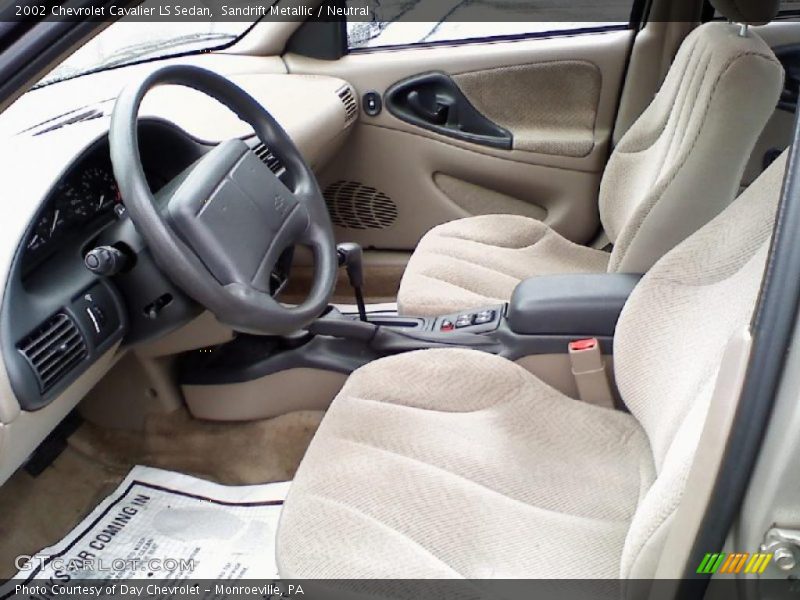 Sandrift Metallic / Neutral 2002 Chevrolet Cavalier LS Sedan