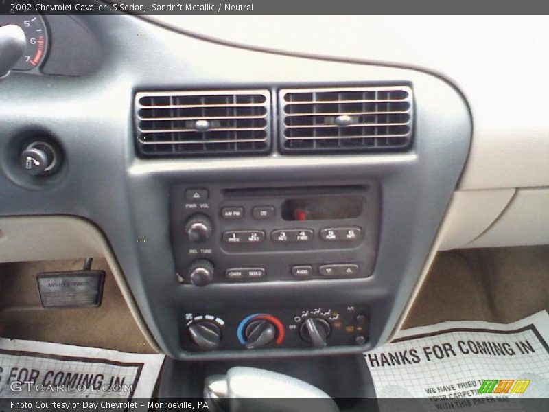Sandrift Metallic / Neutral 2002 Chevrolet Cavalier LS Sedan