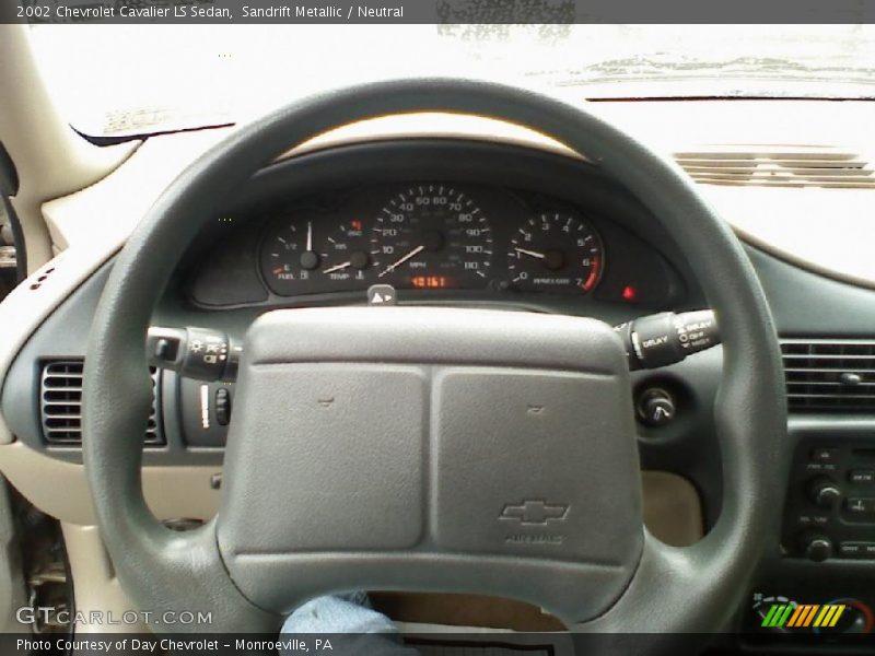 Sandrift Metallic / Neutral 2002 Chevrolet Cavalier LS Sedan