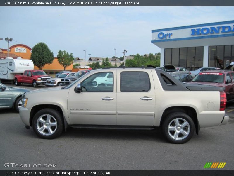 Gold Mist Metallic / Ebony/Light Cashmere 2008 Chevrolet Avalanche LTZ 4x4