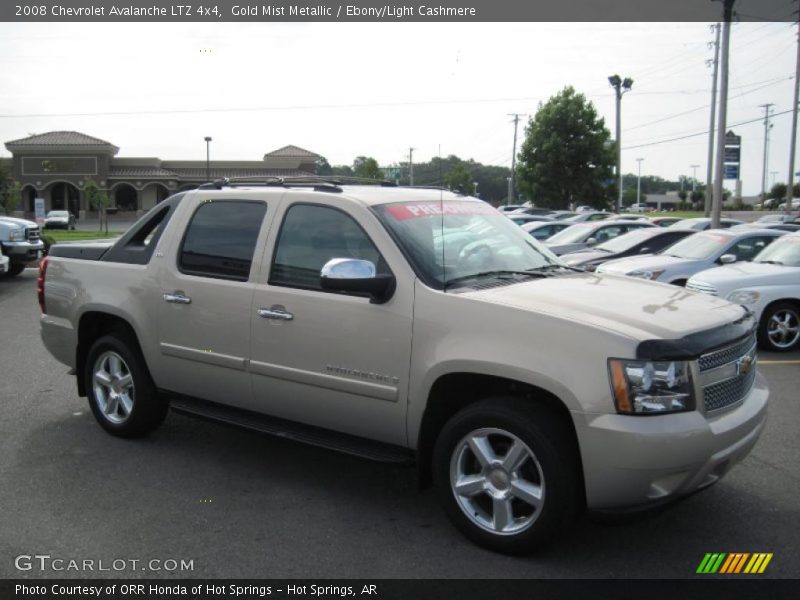 Gold Mist Metallic / Ebony/Light Cashmere 2008 Chevrolet Avalanche LTZ 4x4