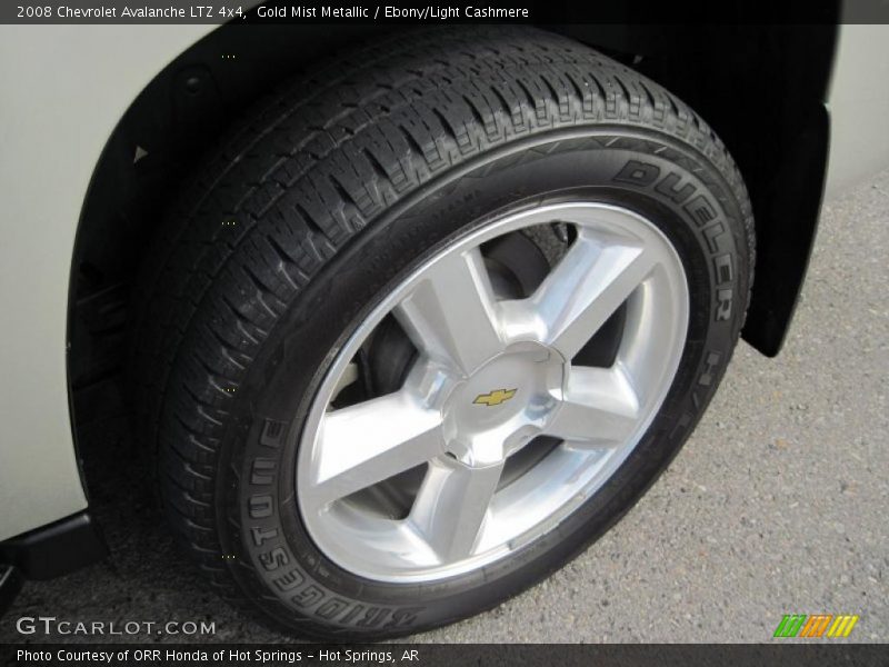 Gold Mist Metallic / Ebony/Light Cashmere 2008 Chevrolet Avalanche LTZ 4x4