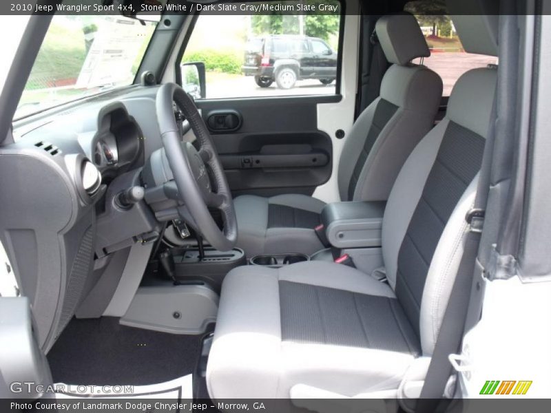 Stone White / Dark Slate Gray/Medium Slate Gray 2010 Jeep Wrangler Sport 4x4