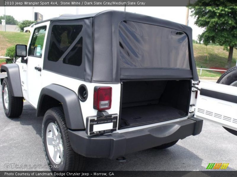 Stone White / Dark Slate Gray/Medium Slate Gray 2010 Jeep Wrangler Sport 4x4